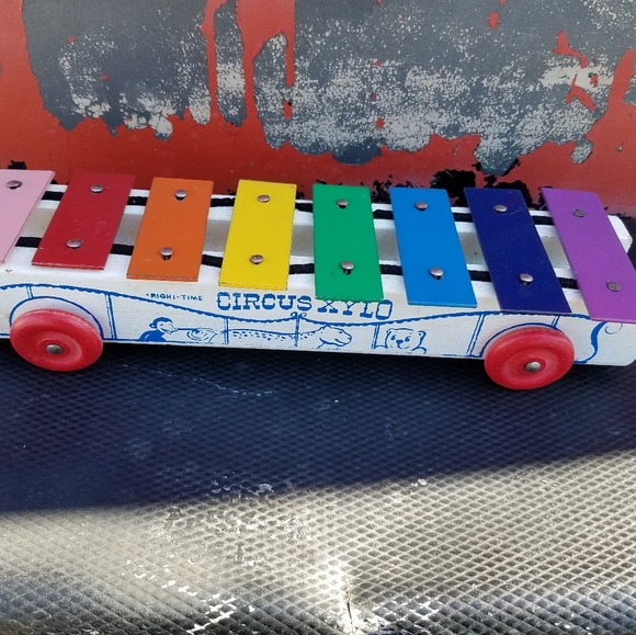 SOLD! Vint 50-60s Right Time Circus XYLO Xylophone - Picture 3 of 8